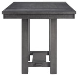 Myshanna Gray Counter Height Dining Extension Table - Ella Furniture