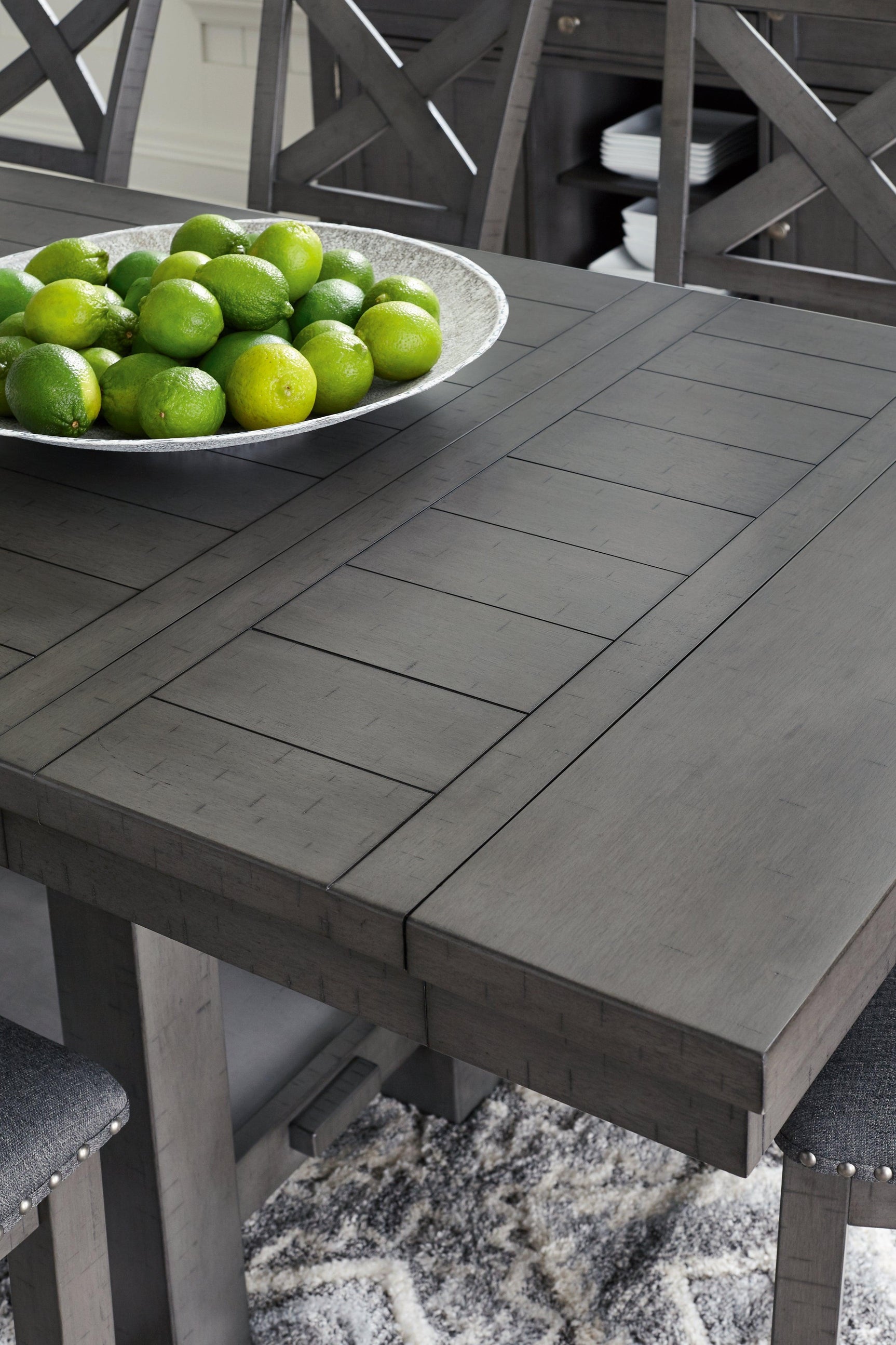 Myshanna Gray Dining Extension Table - Ella Furniture