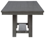 Myshanna Gray Dining Extension Table - Ella Furniture