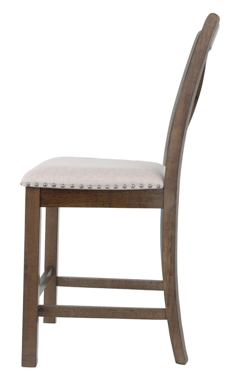 Moriville Beige Counter Height Bar Stool - Ella Furniture
