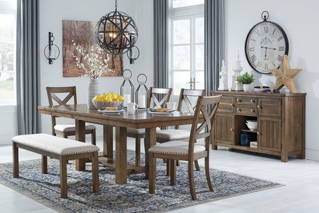 Moriville Grayish Brown Dining Extension Table - Ella Furniture