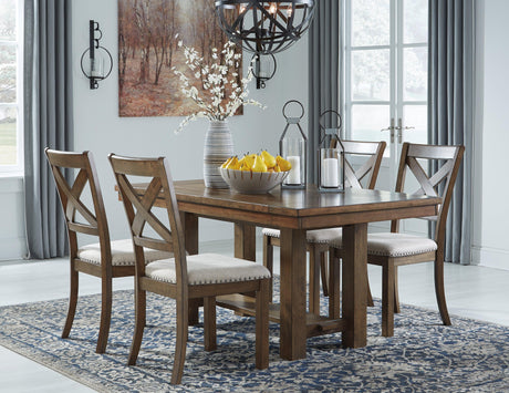 Moriville Grayish Brown Dining Extension Table - Ella Furniture