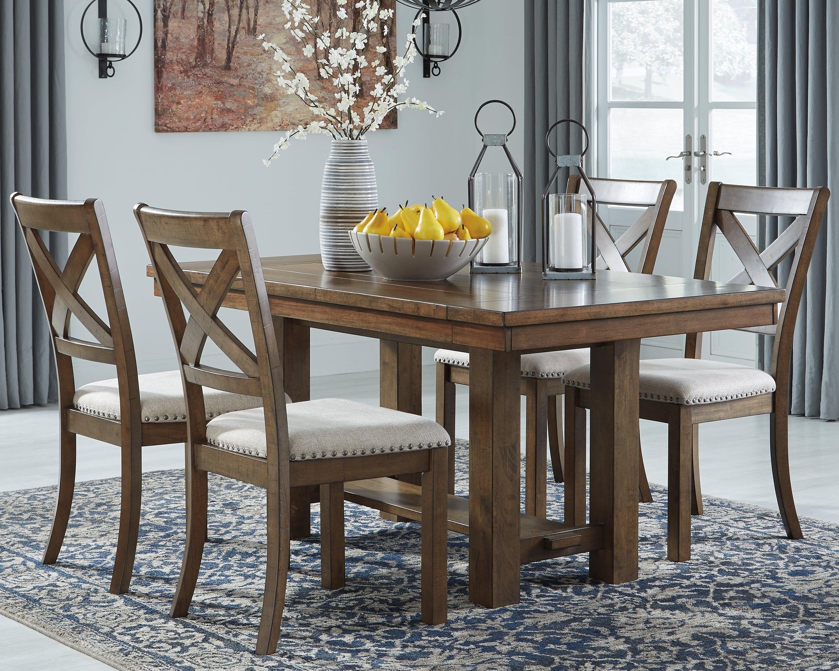 Moriville Grayish Brown Dining Extension Table - Ella Furniture