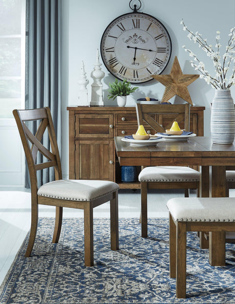 Moriville Grayish Brown Dining Extension Table - Ella Furniture
