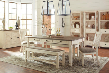 Bolanburg Two-tone Dining Bench - Ella Furniture