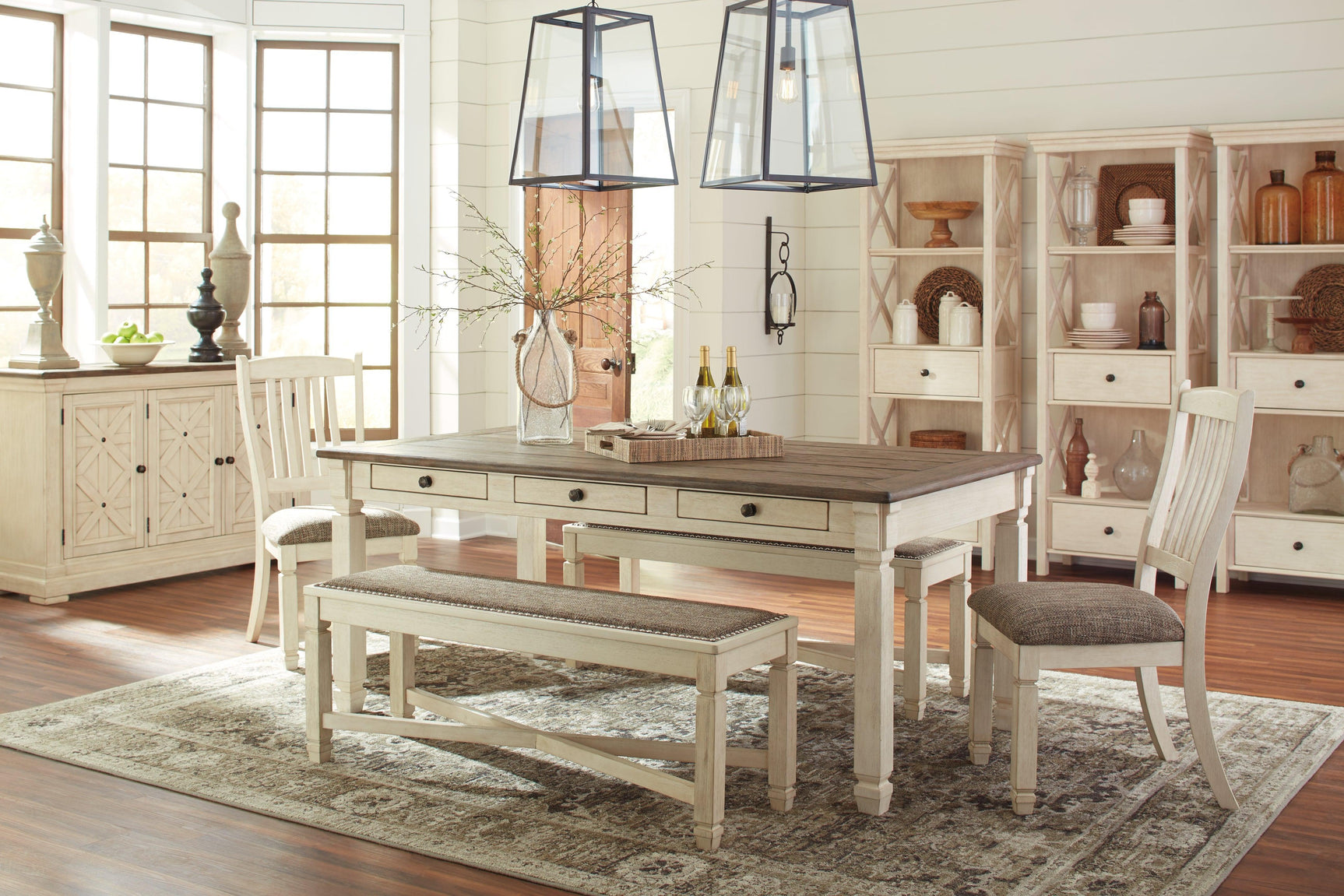 Bolanburg Two-tone Dining Chair - Ella Furniture