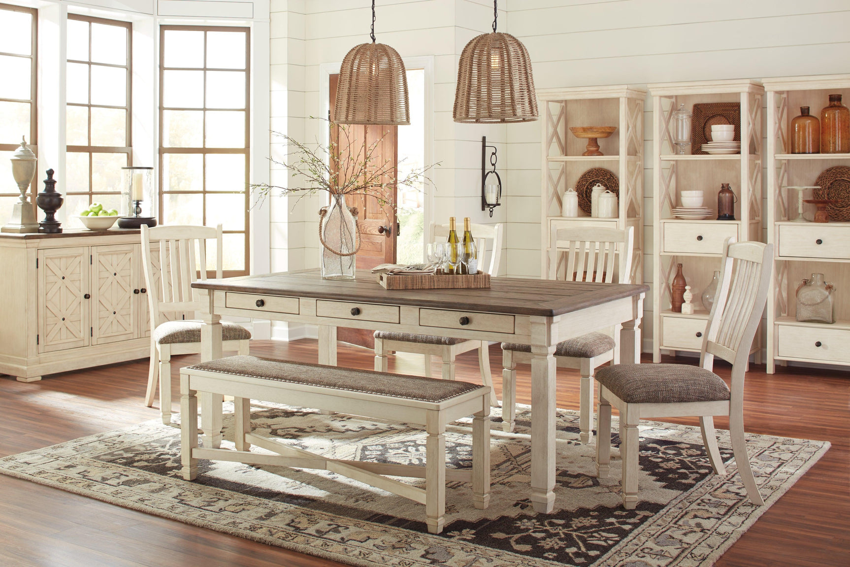 Bolanburg Two-tone Dining Chair - Ella Furniture