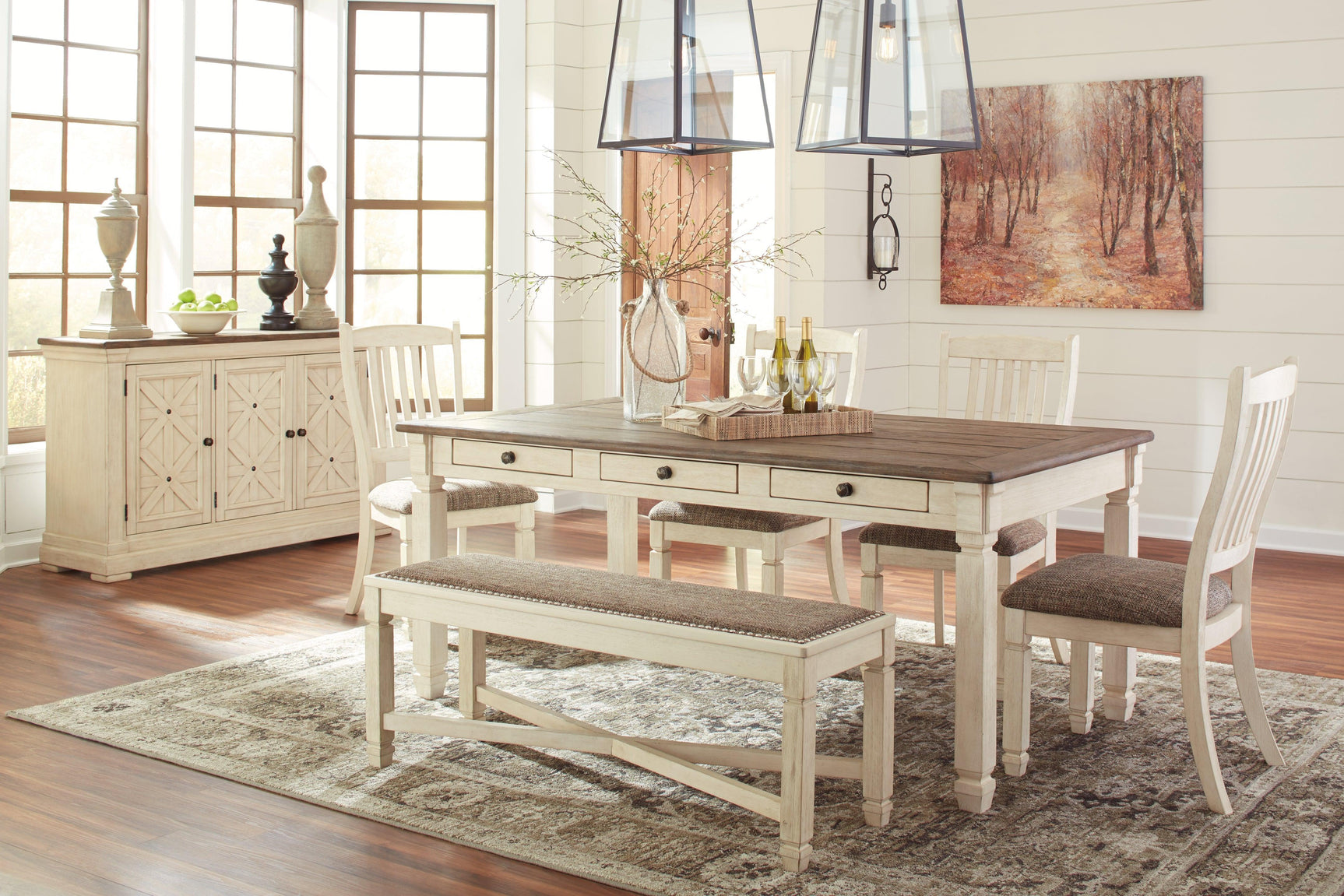 Bolanburg Two-tone Dining Chair - Ella Furniture