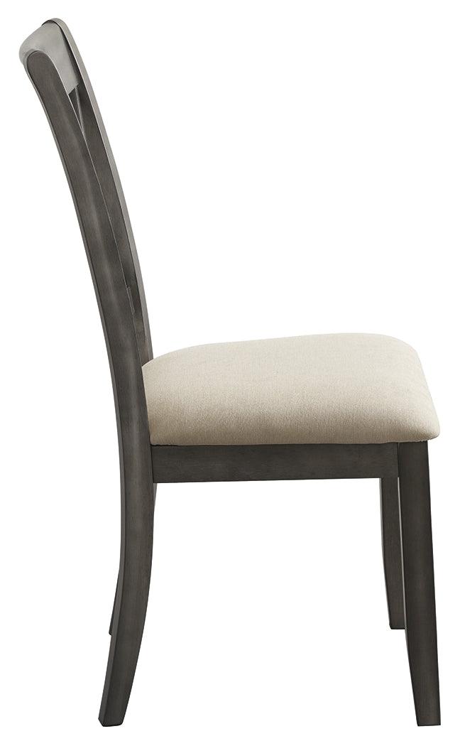 Curranberry Metallic Gray Dining Chair