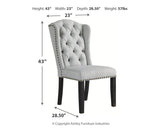 Jeanette Linen Dining Chair - Ella Furniture