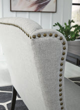 Jeanette Linen Dining Bench - Ella Furniture