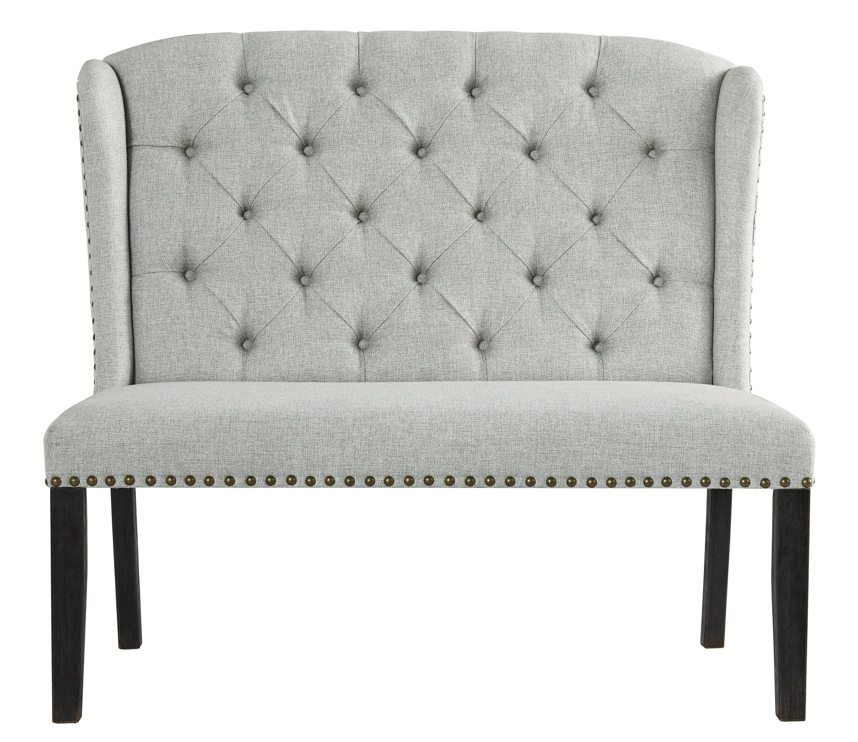 Jeanette Linen Dining Bench - Ella Furniture