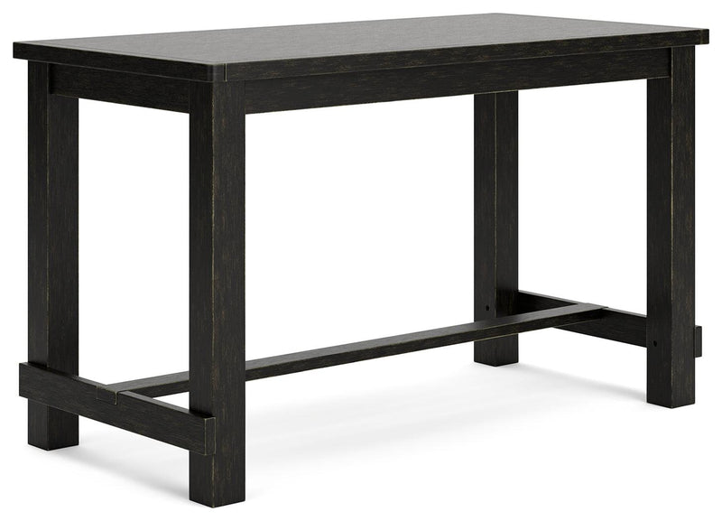 Jeanette Black Counter Height Dining Table - Ella Furniture