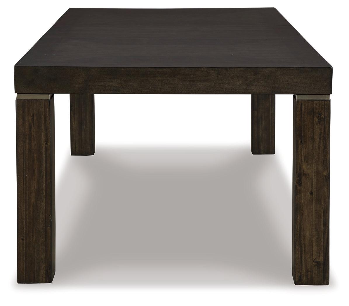 Hyndell Dark Brown Dining Extension Table - Ella Furniture
