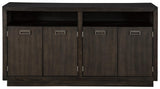 Hyndell Dark Brown Dining Server - Ella Furniture