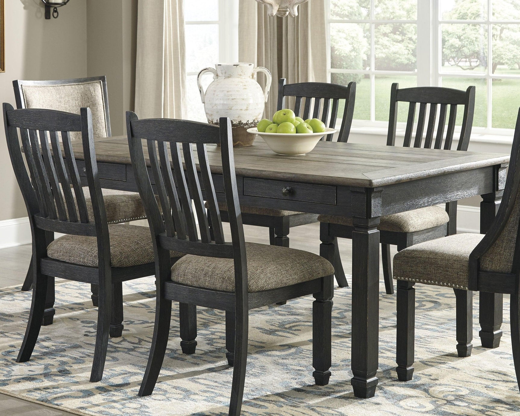 Tyler Creek Black/gray Dining Table - Ella Furniture