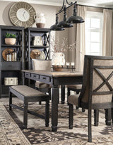 Tyler Creek Black/gray Dining Table - Ella Furniture