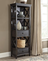 Tyler Creek Black/gray Display Cabinet - Ella Furniture
