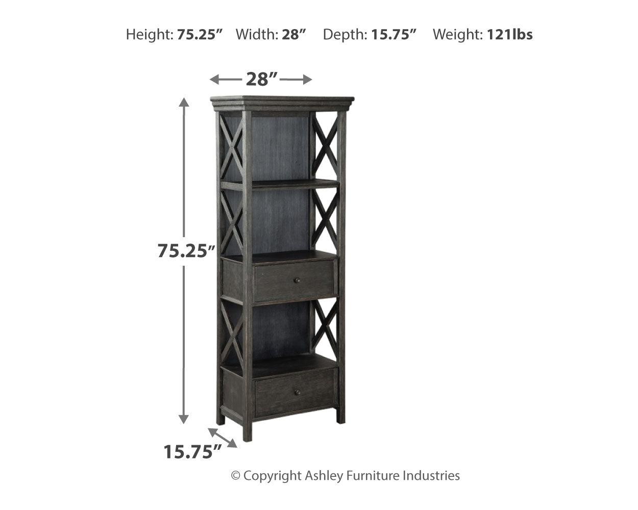 Tyler Creek Black/gray Display Cabinet - Ella Furniture