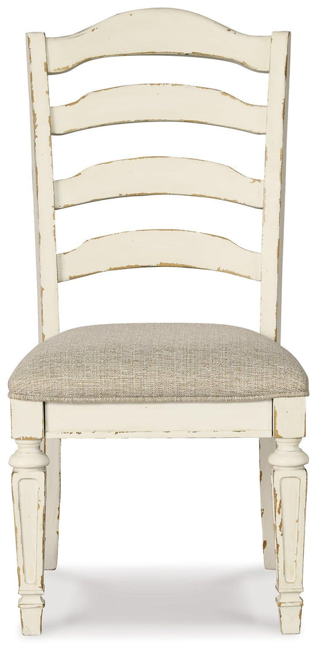 Realyn Chipped White Dining Chair D743-01 - Ella Furniture