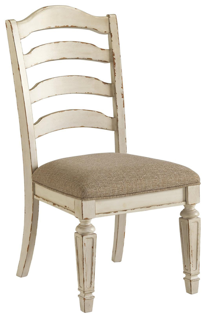 Realyn Chipped White Dining Chair