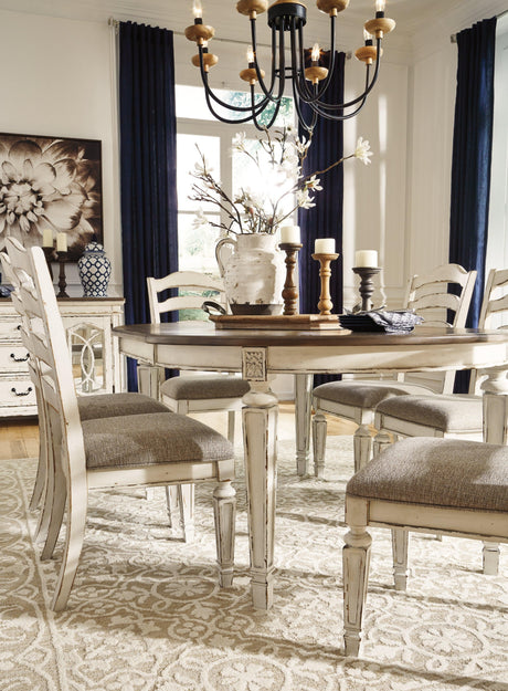 Realyn Chipped White Dining Chair D743-01 - Ella Furniture