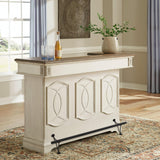 Realyn Chipped White Bar - Ella Furniture