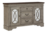 Lodenbay Two-tone Dining Server - Ella Furniture