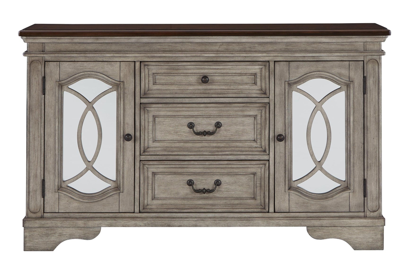 Lodenbay Two-tone Dining Server - Ella Furniture