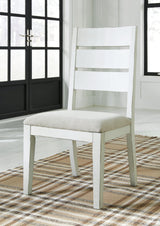 Grindleburg Antique White Dining Chair - Ella Furniture