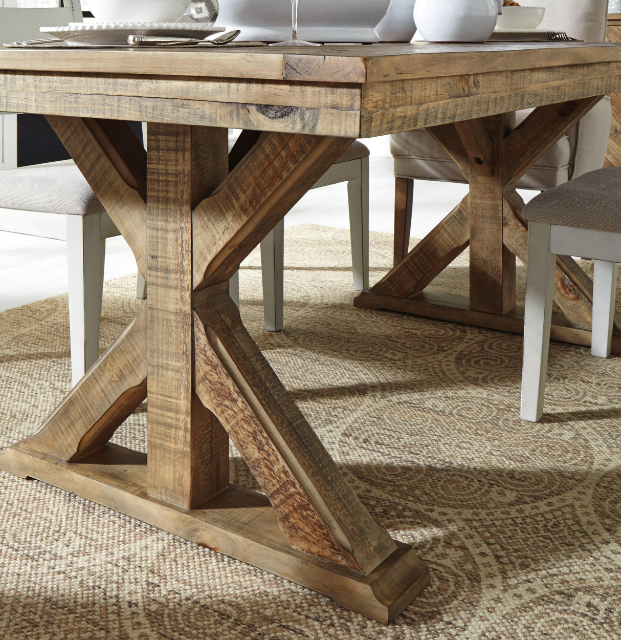 Grindleburg Light Brown Dining Table - Ella Furniture