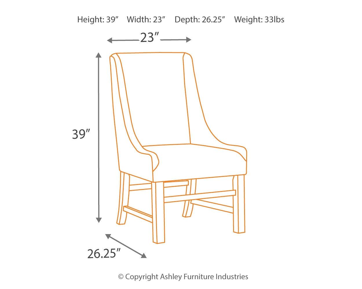 Sommerford Black/brown Dining Chair - Ella Furniture