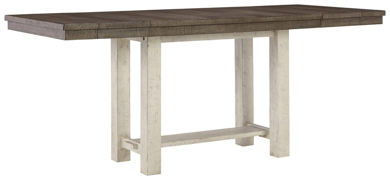 Brewgan Two-tone Counter Height Dining Table - Ella Furniture