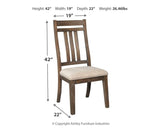 Wyndahl Rustic Brown Dining Chair D813-01 - Ella Furniture