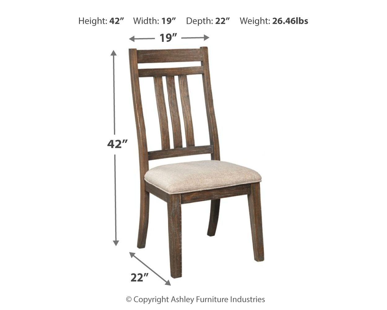 Wyndahl Rustic Brown Dining Chair D813-01 - Ella Furniture
