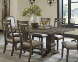 Wyndahl Rustic Brown Dining Table - Ella Furniture