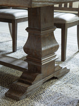 Wyndahl Rustic Brown Dining Table - Ella Furniture