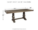 Wyndahl Rustic Brown Dining Table - Ella Furniture