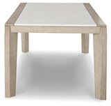 Wendora Bisque/white Dining Table - Ella Furniture