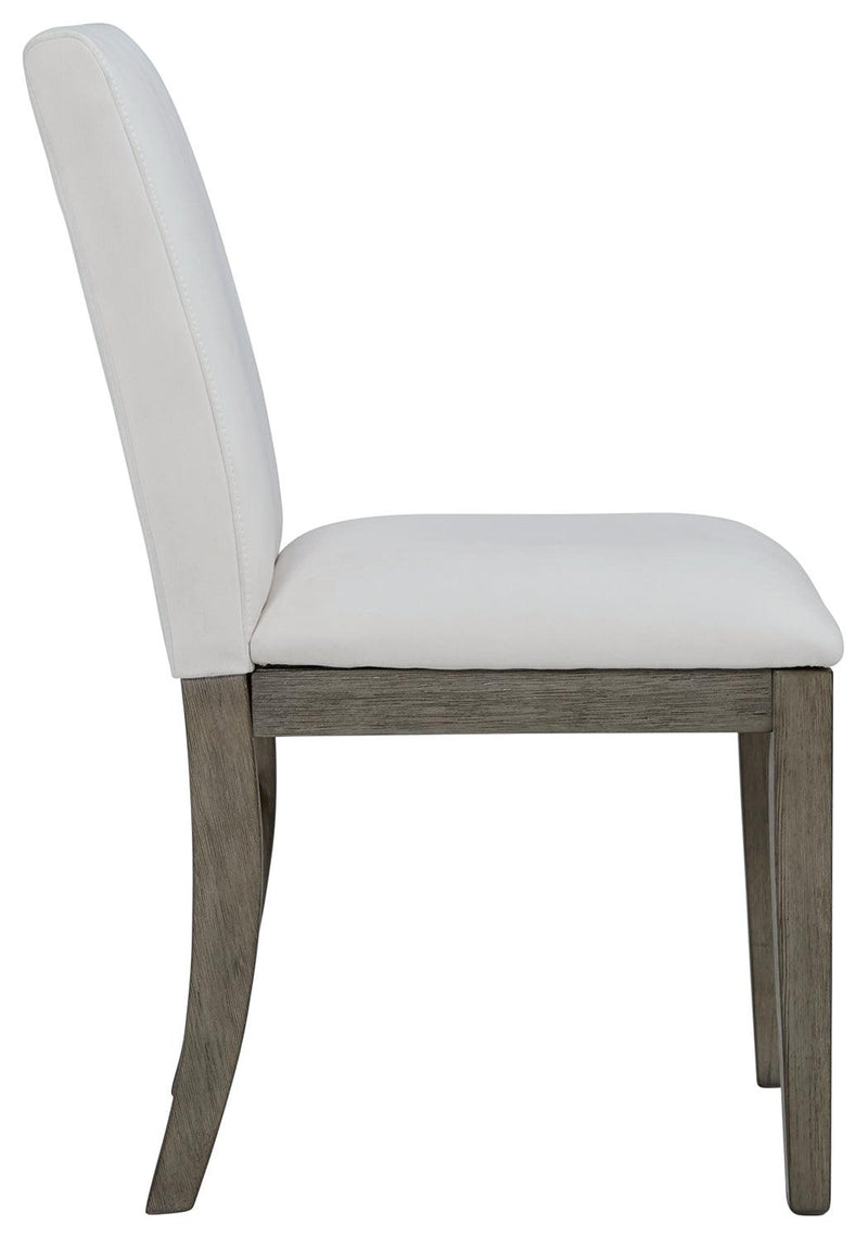 Anibecca Gray/off White Dining Chair - Ella Furniture