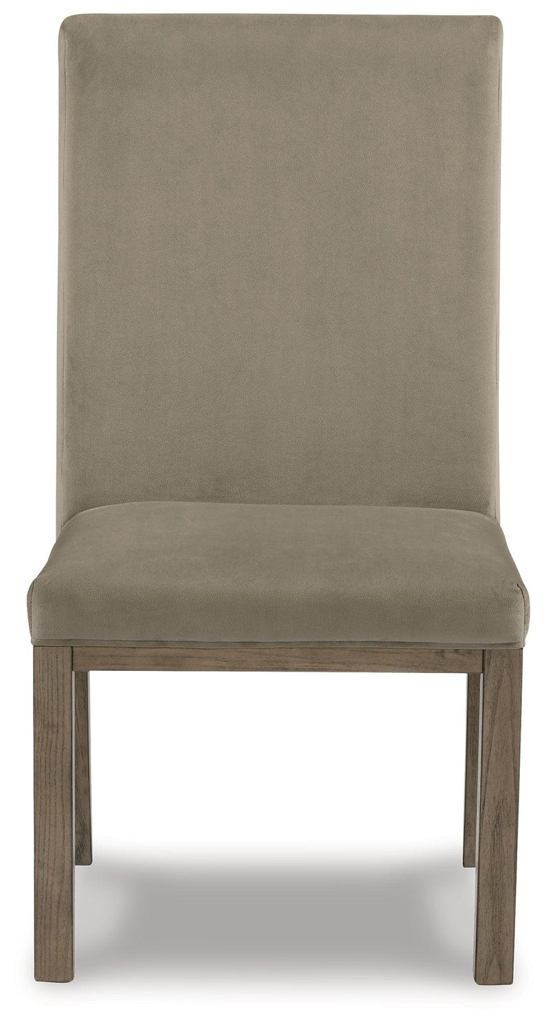 Chrestner Gray/brown Dining Chair - Ella Furniture