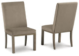 Chrestner Gray/brown Dining Chair - Ella Furniture