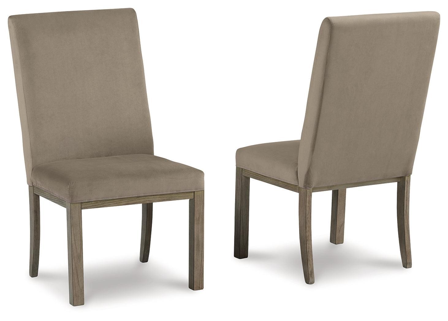 Chrestner Gray/brown Dining Chair - Ella Furniture