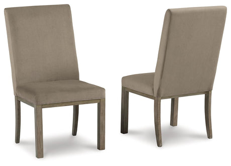Chrestner Gray/brown Dining Chair - Ella Furniture
