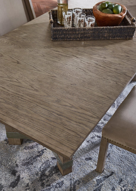 Chrestner Gray Dining Table - Ella Furniture