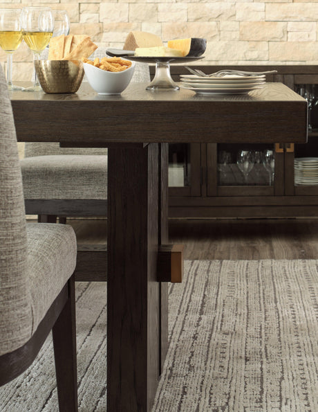 Burkhaus Dark Brown Dining Extension Table - Ella Furniture