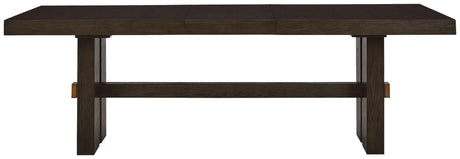 Burkhaus Dark Brown Dining Extension Table - Ella Furniture