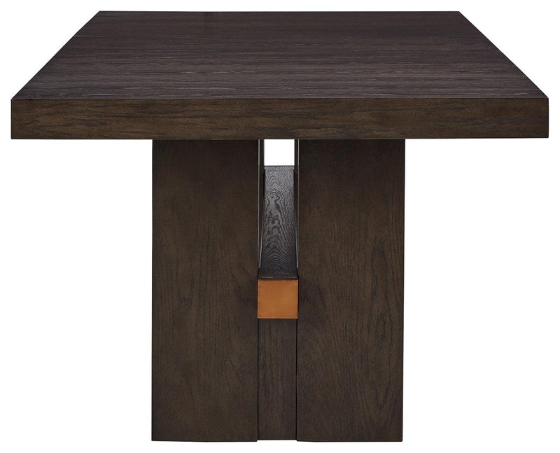 Burkhaus Dark Brown Dining Extension Table - Ella Furniture