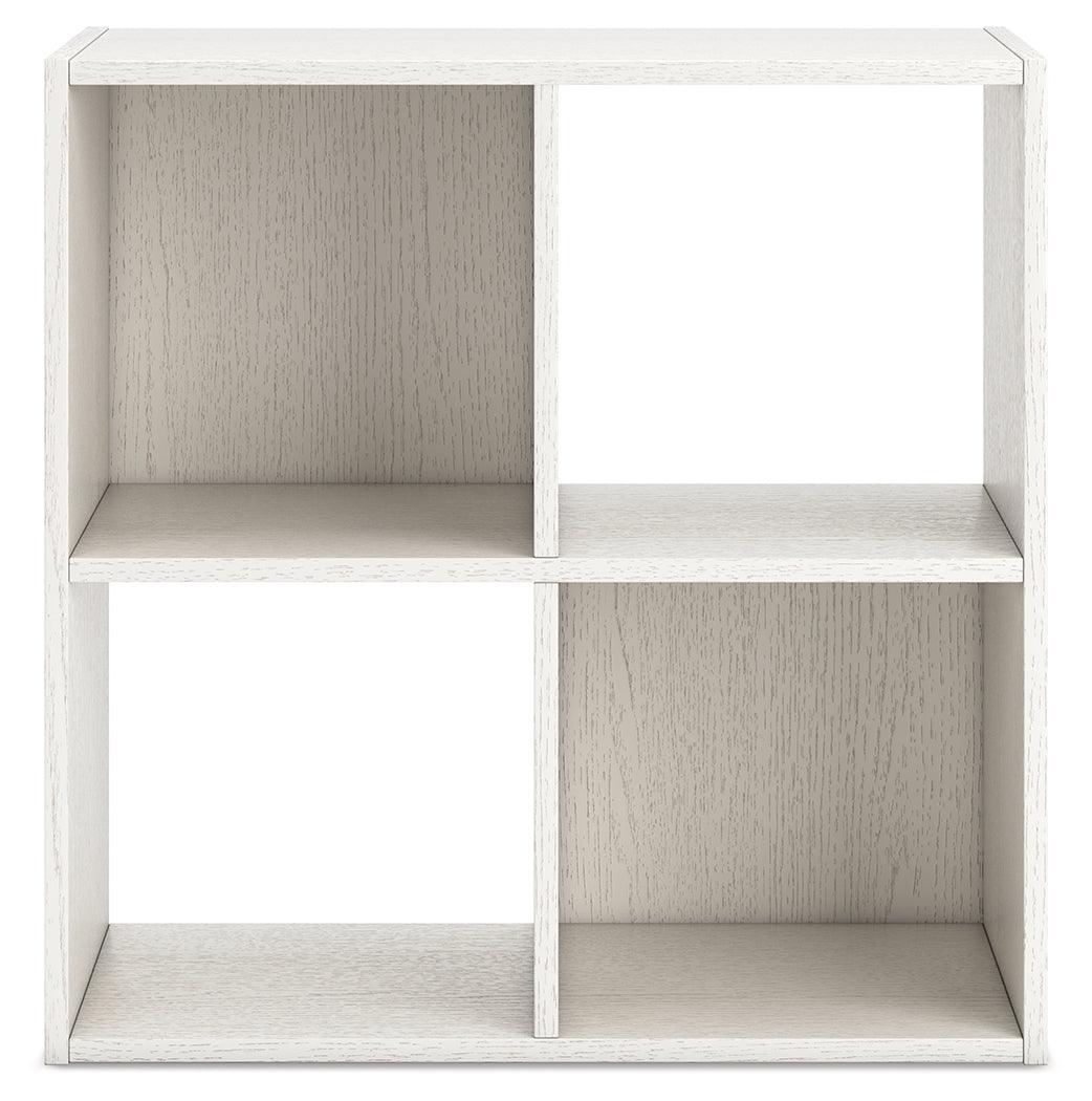 Aprilyn White Four Cube Organizer - Ella Furniture
