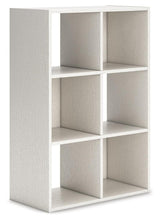 Aprilyn White Six Cube Organizer - Ella Furniture